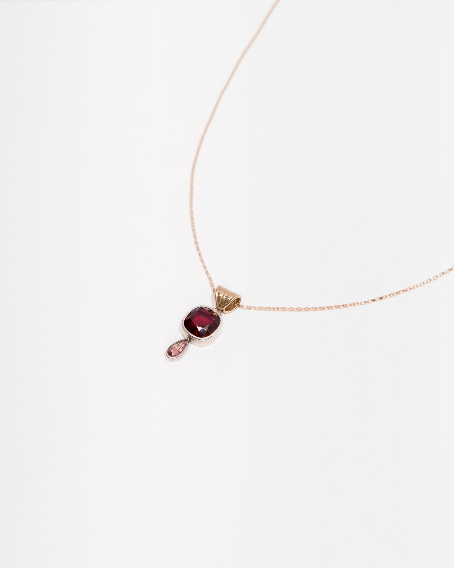 The Simeen Garnet and Tourmaline Necklace